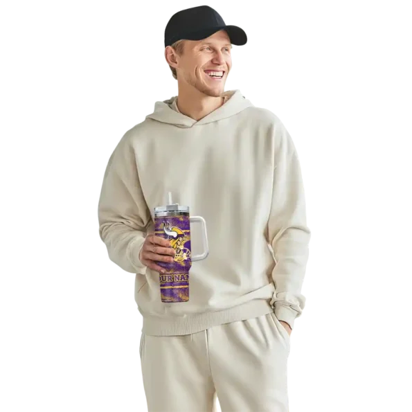 custom minnesota vikings honey streaks purple curved tumbler top rated.webp