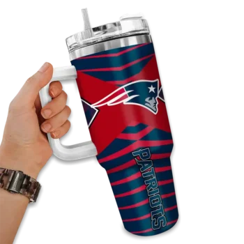 custom new england patriots chevron layers blue curved tumbler fashion forward.webp
