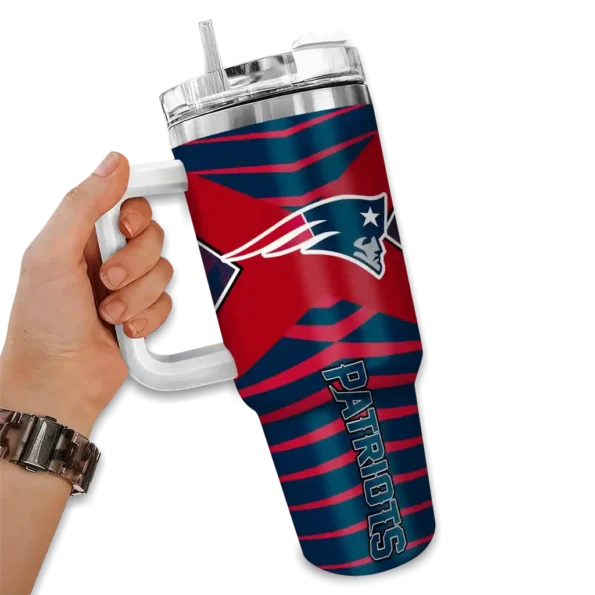 custom new england patriots chevron layers blue curved tumbler fashion forward.webp