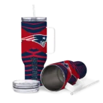 custom new england patriots chevron layers blue curved tumbler best selling.webp