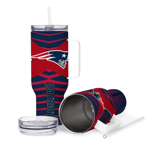 custom new england patriots chevron layers blue curved tumbler high quality.webp