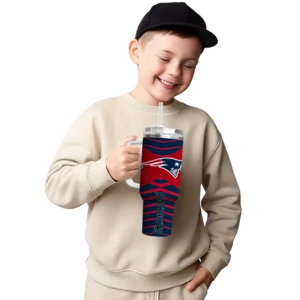 custom new england patriots chevron layers blue curved tumbler latest model.webp