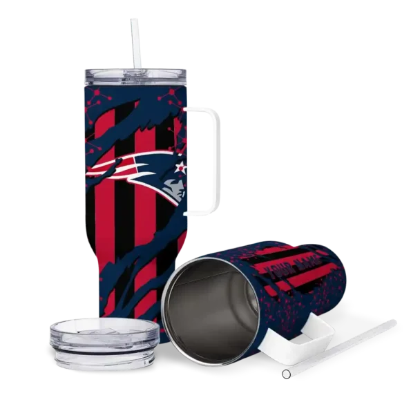 custom new england patriots claw cut blue black curved tumbler high quality.webp