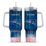 custom new england patriots geometric prism blue curved tumbler best selling.webp