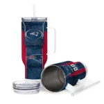 custom new england patriots hexagon armor blue curved tumbler best selling.webp