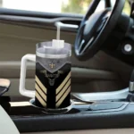 custom new orleans saints arrow armor gold black curved tumbler best selling.webp