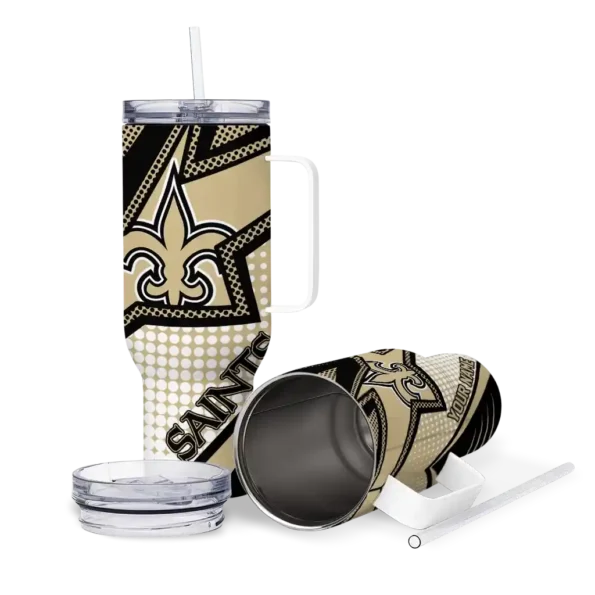 custom new orleans saints arrow burst gold curved tumbler high quality.webp