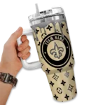 custom new orleans saints bullseye drips gold curved tumbler best selling.webp