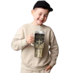 custom new orleans saints chevron stripe gold curved tumbler best selling.webp