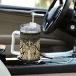 custom new orleans saints chevron stripe gold curved tumbler best selling.webp