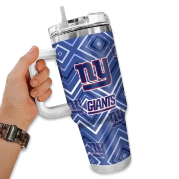 custom new york giants bold diamonds blue curved tumbler fashion forward.webp