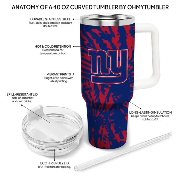custom new york giants burst swirl blue curved tumbler new arrival.webp