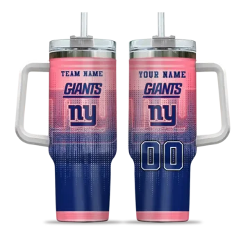 custom new york giants gradient dots blue curved tumbler best selling.webp