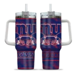 custom new york giants honey streaks blue curved tumbler best selling.webp