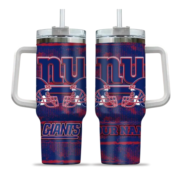 custom new york giants honey streaks blue curved tumbler best selling.webp
