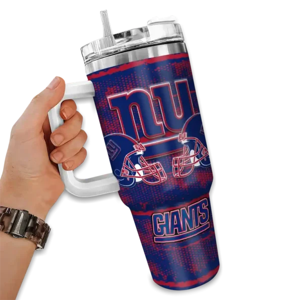 custom new york giants honey streaks blue curved tumbler fashion forward.webp
