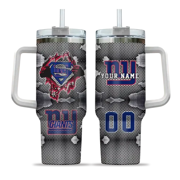 custom new york giants superman shield blue gray curved tumbler best selling.webp