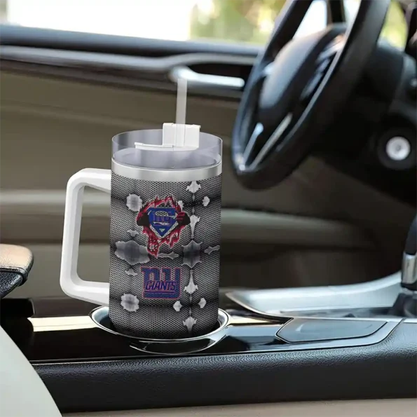 custom new york giants superman shield blue gray curved tumbler trendy.webp