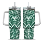 custom new york jets chevron angle green curved tumbler best selling.webp