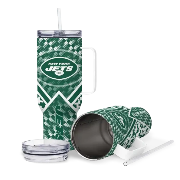 custom new york jets chevron angle green curved tumbler high quality.webp