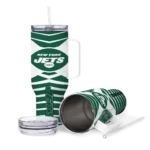 custom new york jets chevron layers green curved tumbler best selling.webp