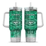 custom new york jets geometric prism green curved tumbler best selling.webp