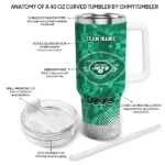 custom new york jets geometric prism green curved tumbler best selling.webp
