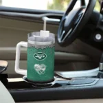 custom new york jets heart helmet motif green curved tumbler best selling.webp