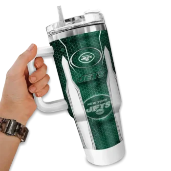 custom new york jets hexagon armor green curved tumbler fashion forward.webp