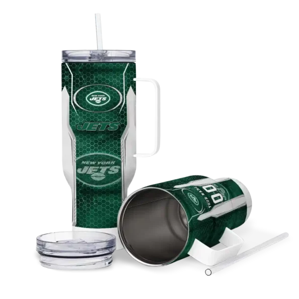 custom new york jets hexagon armor green curved tumbler high quality.webp