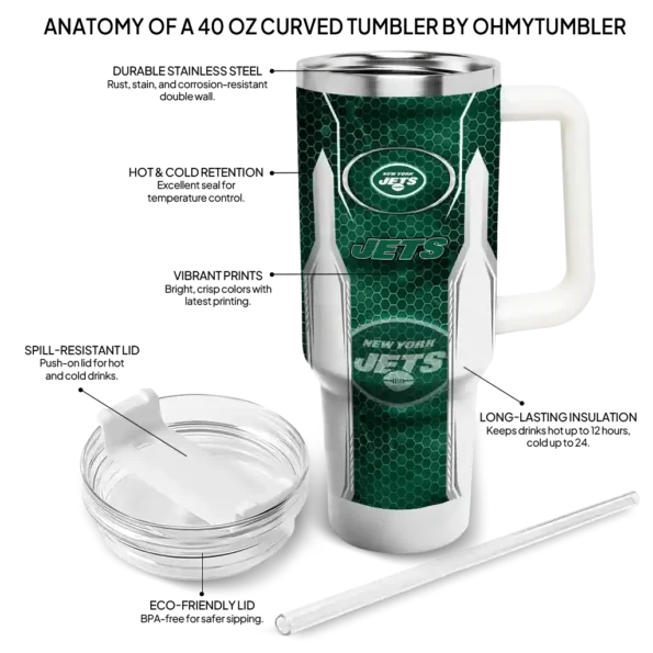 custom new york jets hexagon armor green curved tumbler new arrival.webp