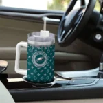 custom philadelphia eagles bullseye drips green curved tumbler best selling.webp