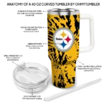 custom pittsburgh steelers burst swirl gold curved tumbler best selling.webp