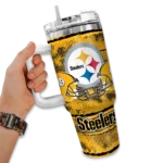 custom pittsburgh steelers honey streaks gold curved tumbler best selling.webp