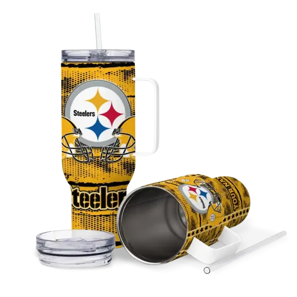 custom pittsburgh steelers honey streaks gold curved tumbler high quality.webp
