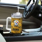 custom pittsburgh steelers honey streaks gold curved tumbler best selling.webp