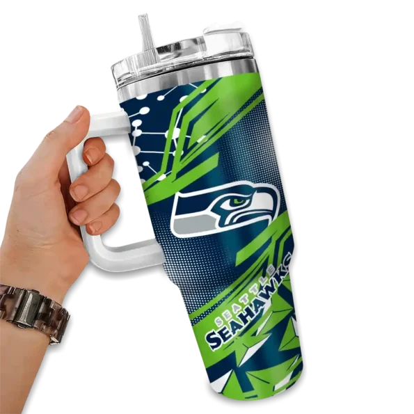 custom seattle seahawks abstract paths blue curved tumbler fashion forward.webp