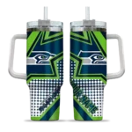 custom seattle seahawks arrow burst blue curved tumbler best selling.webp