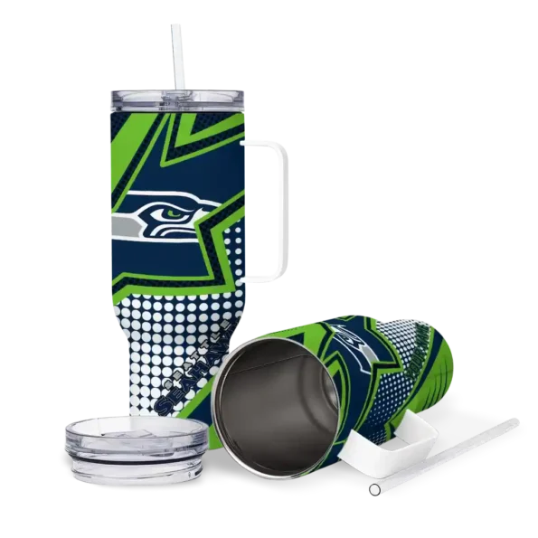 custom seattle seahawks arrow burst blue curved tumbler high quality.webp