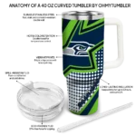 custom seattle seahawks arrow burst blue curved tumbler best selling.webp