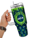custom seattle seahawks bullseye drips blue curved tumbler best selling.webp