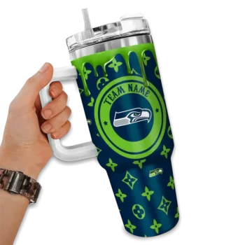 custom seattle seahawks bullseye drips blue curved tumbler fashion forward.webp