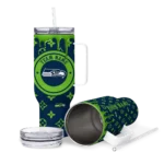 custom seattle seahawks bullseye drips blue curved tumbler best selling.webp