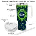 custom seattle seahawks bullseye drips blue curved tumbler best selling.webp