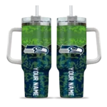 custom seattle seahawks chevron stripe blue curved tumbler best selling.webp