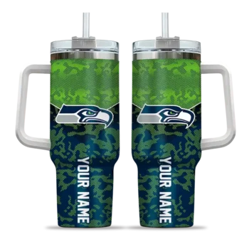 custom seattle seahawks chevron stripe blue curved tumbler best selling.webp