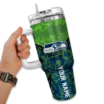 custom seattle seahawks chevron stripe blue curved tumbler fashion forward.webp
