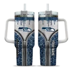 custom seattle seahawks leopard zipper blue curved tumbler best selling.webp