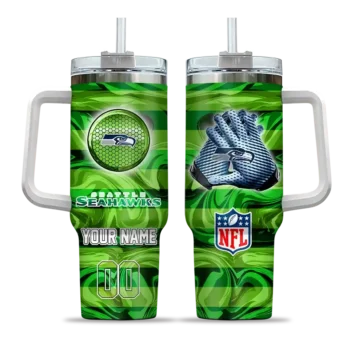 custom seattle seahawks marbled stripes blue curved tumbler best selling.webp