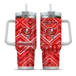 custom tampa bay buccaneers bold diamonds red curved tumbler best selling.webp